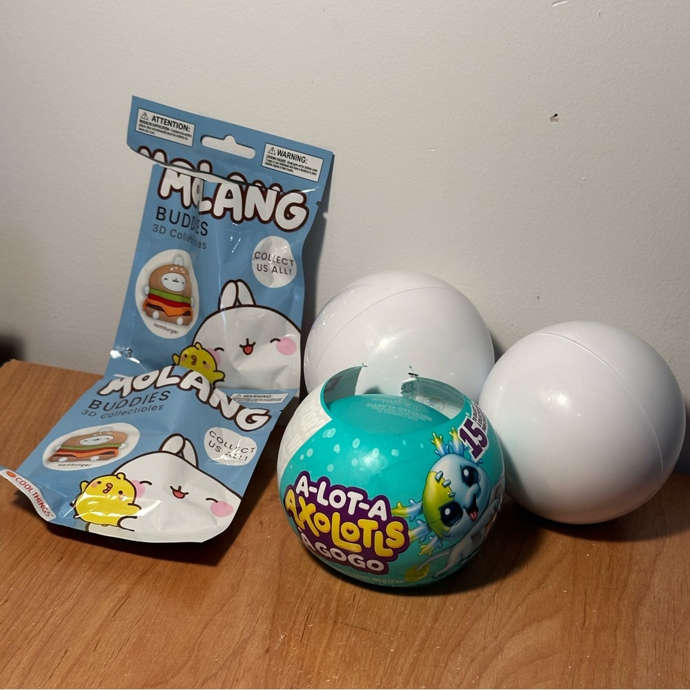 Molang Buddies and A-Lot-A-Axolotl Surprise Toys